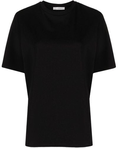 The Row Chiara Cotton T-shirt - Black