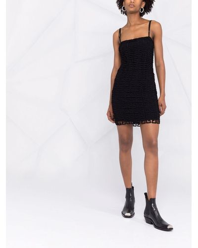 Givenchy Slip dress con bordado 4G - Negro