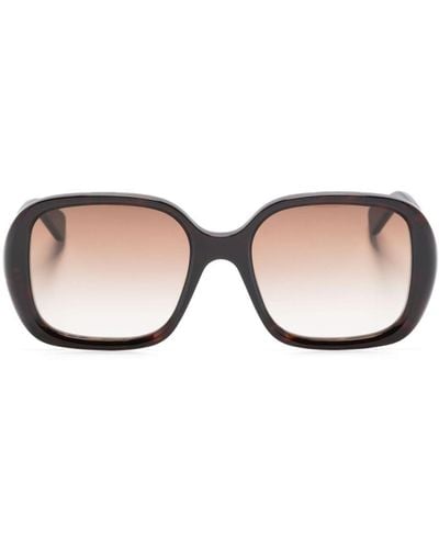 Chloé Ch0222s Square-frame Sunglasses - Natural