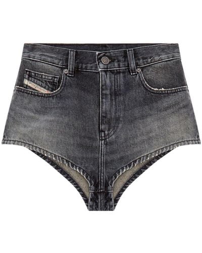 DIESEL De-lunar Mini Shorts - Gray