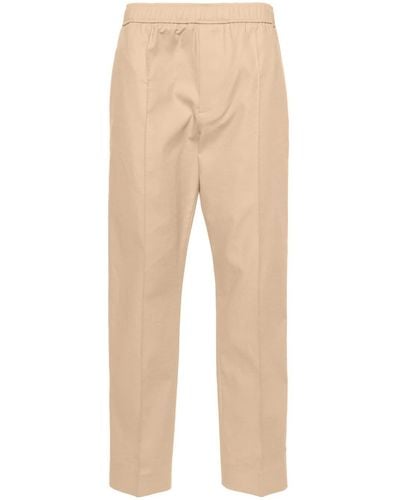 Lanvin Mid-rise Straight-leg Pants - Natural