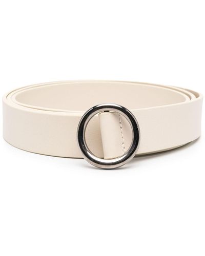 Séfr Circle Leather Belt - Natural