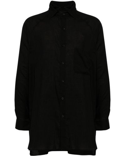 Yohji Yamamoto ボタン シャツ - ブラック