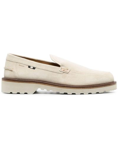 Bally Novald Leather Loafers - Natural