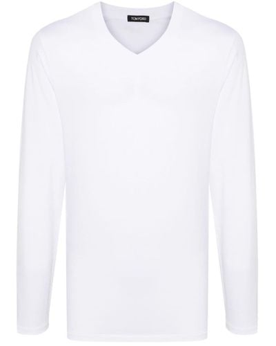 Tom Ford T-shirt a maniche lunghe - Bianco