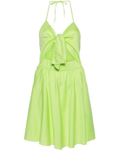 Liu Jo Halterneck Sleeveless Mini Dress - Green