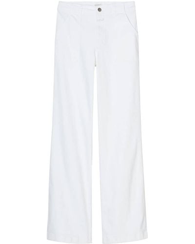 Closed Aria Straight-Leg-Jeans mit hohem Bund - Weiß