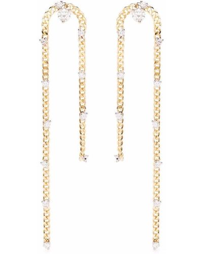 Delfina Delettrez 9kt yellow gold Gold Vein earring - Metallic