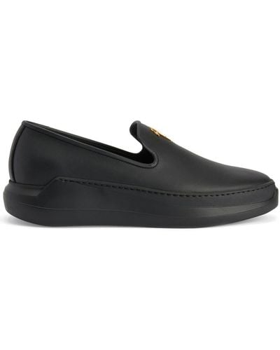 Giuseppe Zanotti Conley Leather Loafers - Black