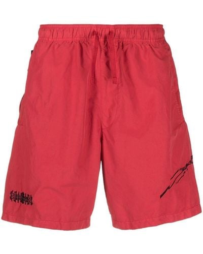 Stone Island Shadow Project Embroidered Track Shorts