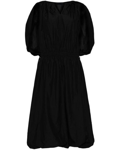 Juun.J Puff-sleeve Dress - Black