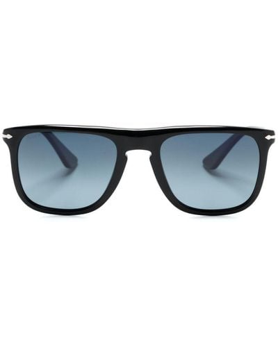 Persol Sonnenbrille mit D-Gestell - Blau
