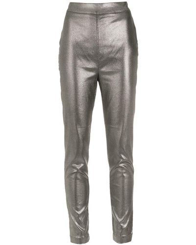 Olympiah Metallic-effect High-waisted leggings - Multicolour