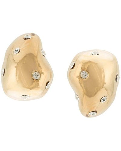 Mounser Nucleus Crystal-embellished Stud Earrings - Metallic