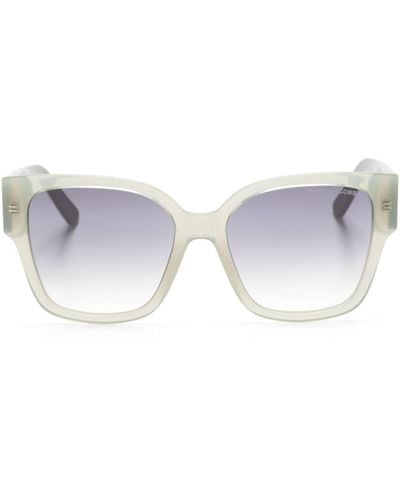 Marc Jacobs Sonnenbrille mit eckigem Gestell - Grau