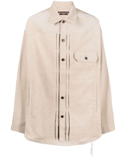 Mastermind Japan Long-sleeve Cotton Shirt - Natural