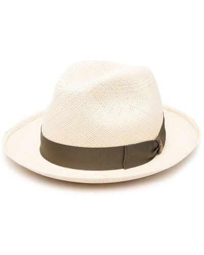 Borsalino Ribbon Trilby Hat - Natural