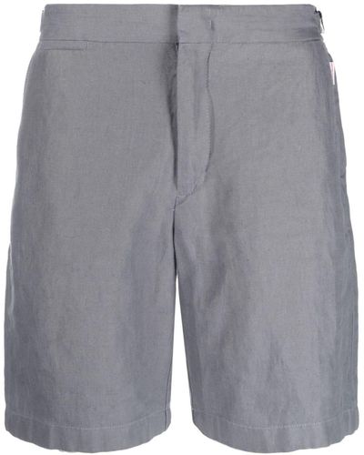 Orlebar Brown Norwich Linen Tailored Shorts - Grey