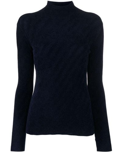Emporio Armani High-neck Sweater - Blue