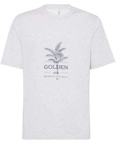 Brunello Cucinelli The Golden Age Cotton T-shirt - White