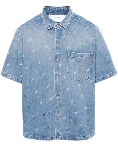 Axel Arigato Miles Denim Shirt - Blue