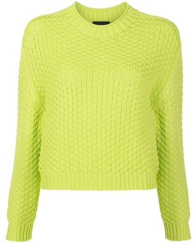 Emporio Armani Long-sleeve Crew-neck Sweater - Yellow