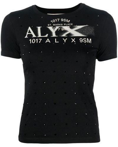 1017 ALYX 9SM T-shirt à logo imprimé - Noir