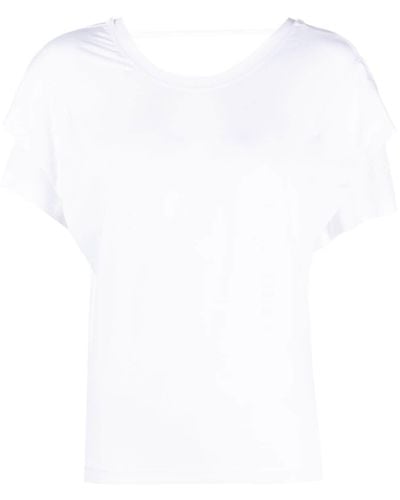 IRO T-Shirt mit Rüschen - Weiß