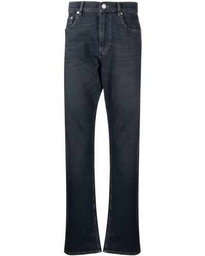 FRAME The Straight Mid-rise Jeans - Blue