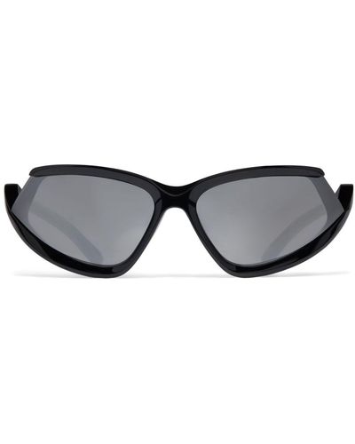 Balenciaga Side Xpander Cat Sonnenbrille - Schwarz
