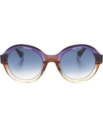 Gigi Studios Elisa Round-frame Sunglasses - Blue