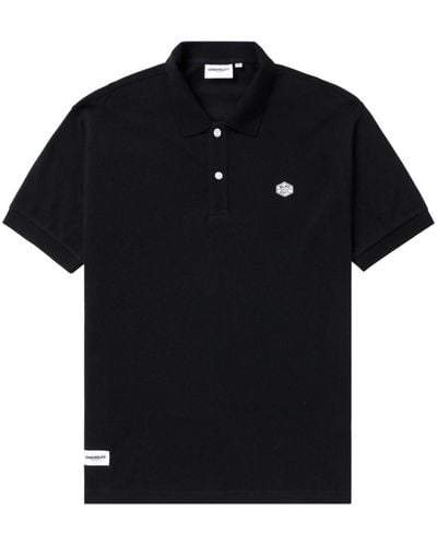 Chocoolate Logo-appliqué Cotton Polo Shirt - Black