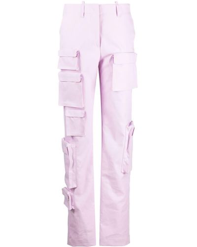 Off-White c/o Virgil Abloh Cargohose mit hohem Bund - Pink