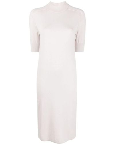 Calvin Klein リブニット ドレス - ホワイト