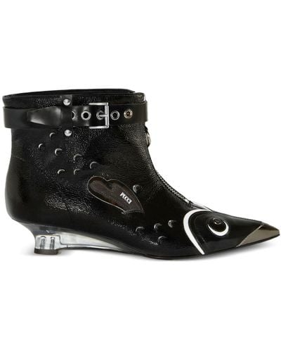Emilio Pucci Ng 20mm Ankle Boots - Black