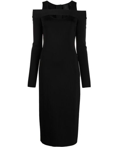 Givenchy Kleid mit Cold-Shoulder - Schwarz