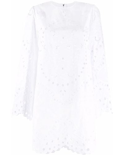 Dolce & Gabbana エンブロイダリー ドレス - ホワイト