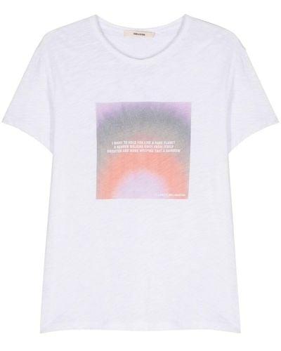 Zadig & Voltaire X Greta Bellamacina Toby Photoprint T-shirt - White