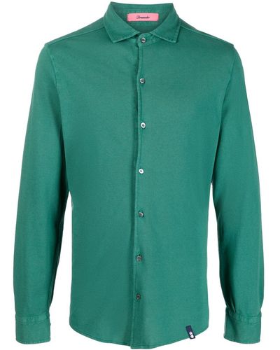 Drumohr Long-sleeve Cotton Shirt - Green