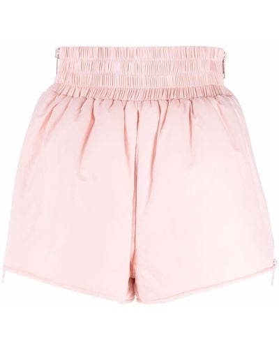 RED Valentino Shorts Met Rits - Roze