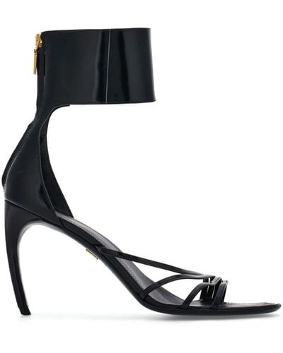 Ferragamo Curved-heel Sandals - Black