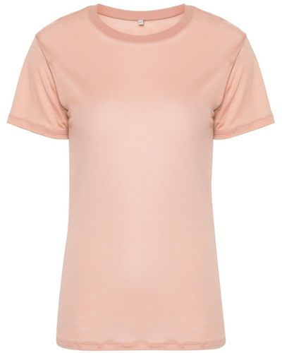 Baserange Camiseta con cuello redondo - Rosa