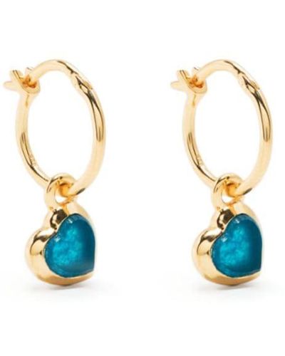 Missoma Jelly Heart Earrings - Blue