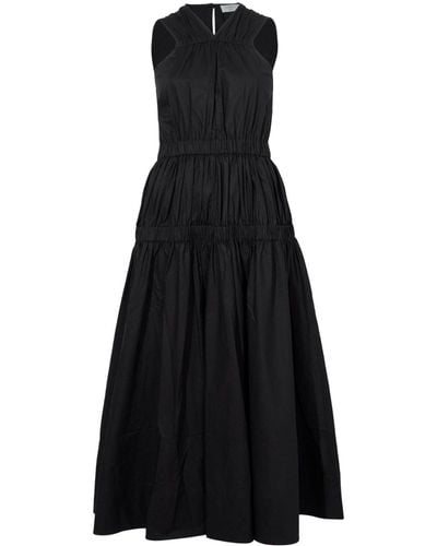 Proenza Schouler Libby Ruched-detail Cotton Dress - Black