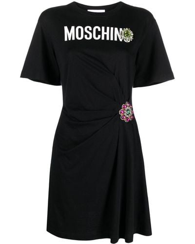 Moschino ロゴ ミニドレス - ブラック