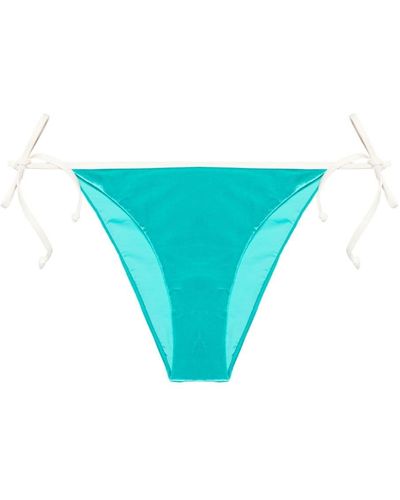 Mc2 Saint Barth Virgo Velvet Bikini Bottoms - Blue