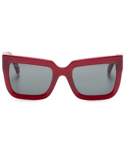 Off-White c/o Virgil Abloh Firenze Square-frame Sunglasses - Red