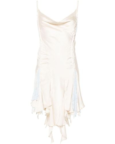 Y. Project Satin-finish Mini Dress - White
