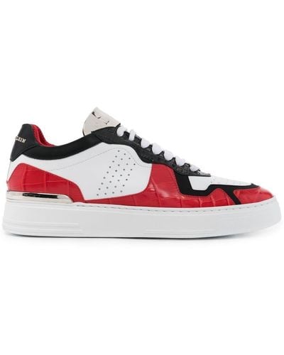 Philipp Plein Colour-block Low-top Trainers - Red