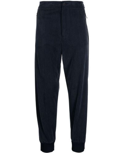 Giorgio Armani Tapered-Jogginghose aus Jersey - Blau